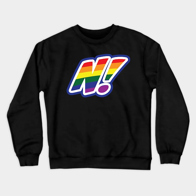 NERD PRIDE MONTH TEE 2 Crewneck Sweatshirt by Ed Johnson Presents NERD! Merch